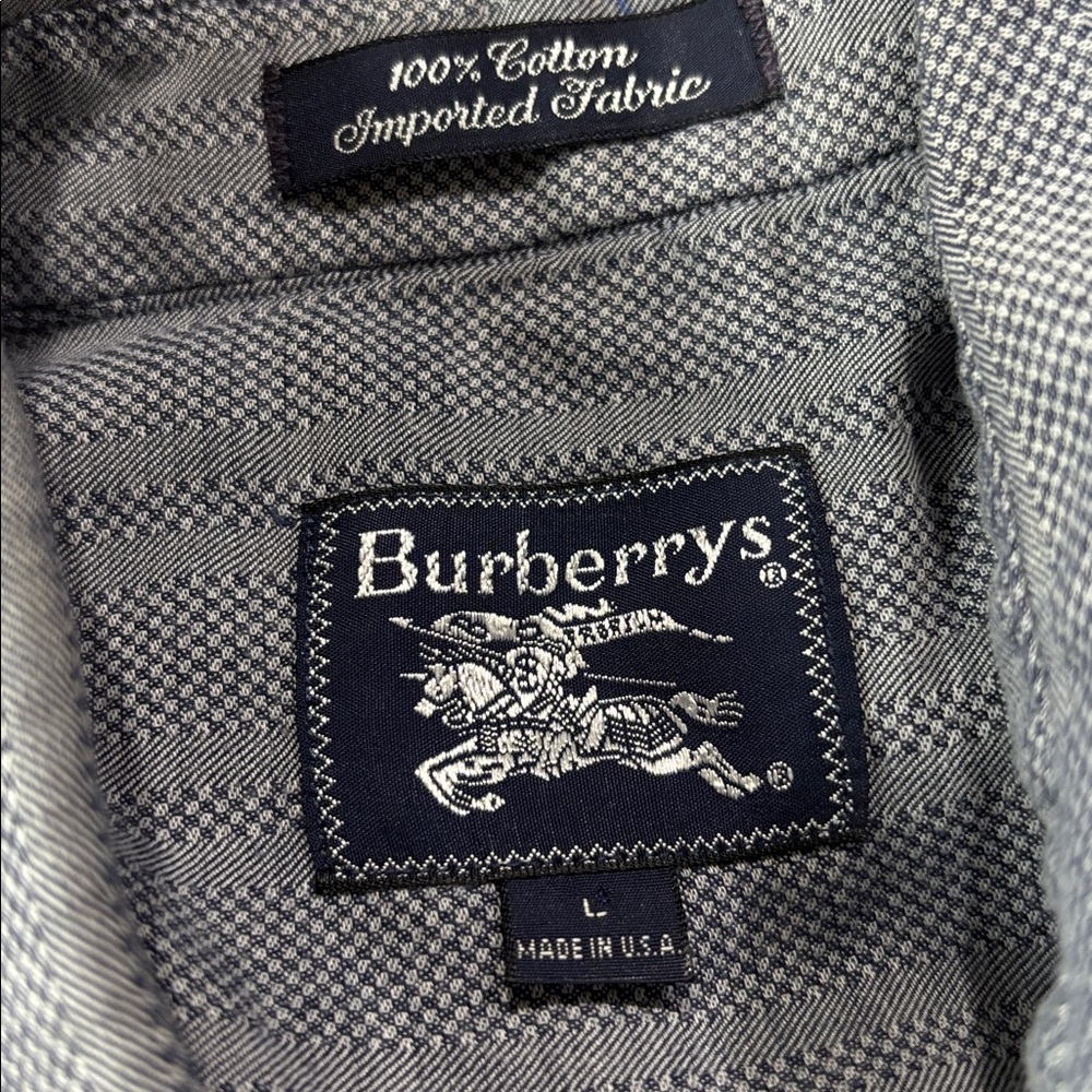 Vintage Burberrys Men’s Short Sleeve Shirt Sz Large‎